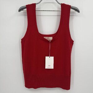 Kilte Collection 100% Washable Cashmere Bijou Tank in Cherry Red Women's 2-M